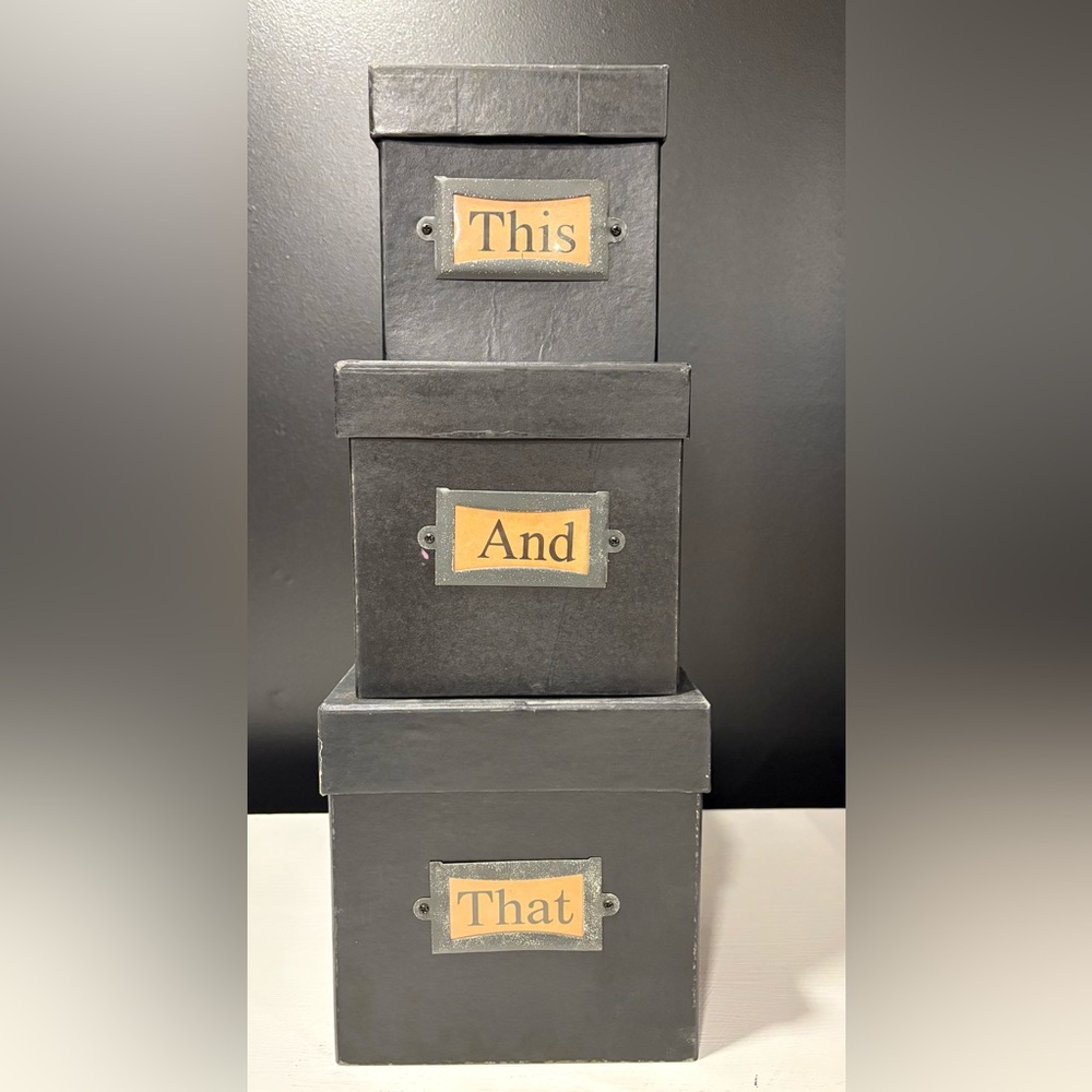 Stackable boxes “This and That”. - Picture 2 of 2